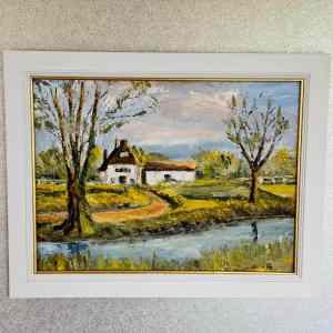 SOLD 👩‍🎨       Cottage on the Stream